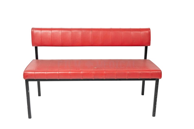 Red Waiting Room Bench 